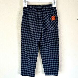 zara boys 3-4 years old plaid pants grey and black w10 L22